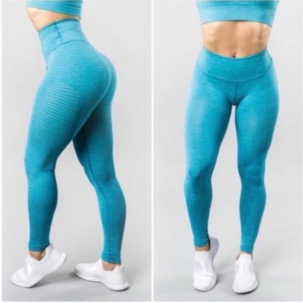 ALPHALETE Halo Full Length Leggings in Vivid Blue  NIP